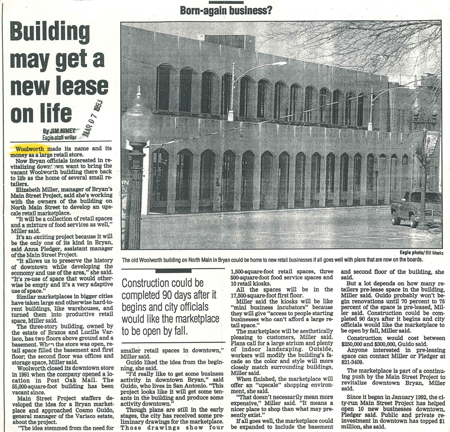 The Eagle Archives: Woolworth's